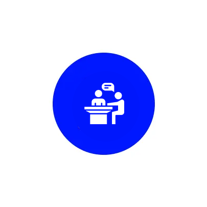 Icon of a person receiving a vaccine injection.